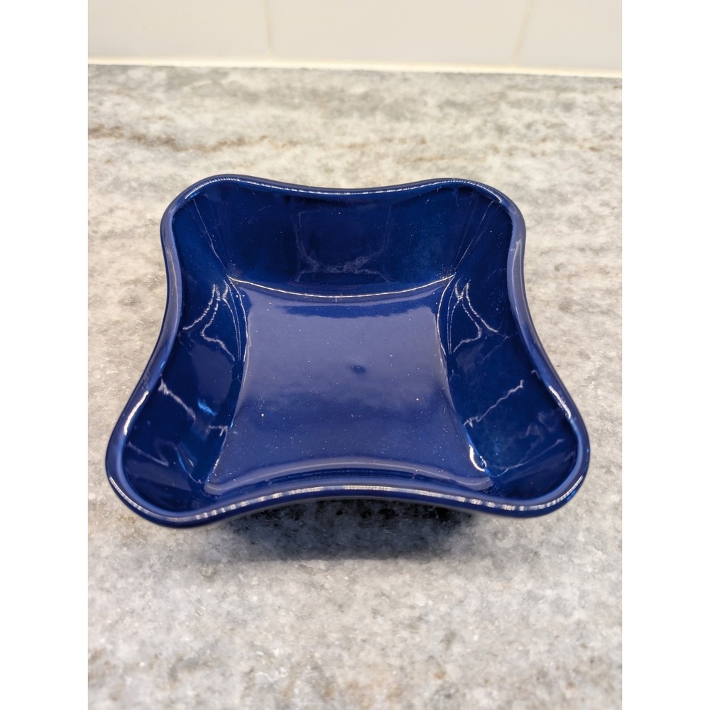 Cobalt Blue Trinket Dish,‎ Pottery Stamped 192